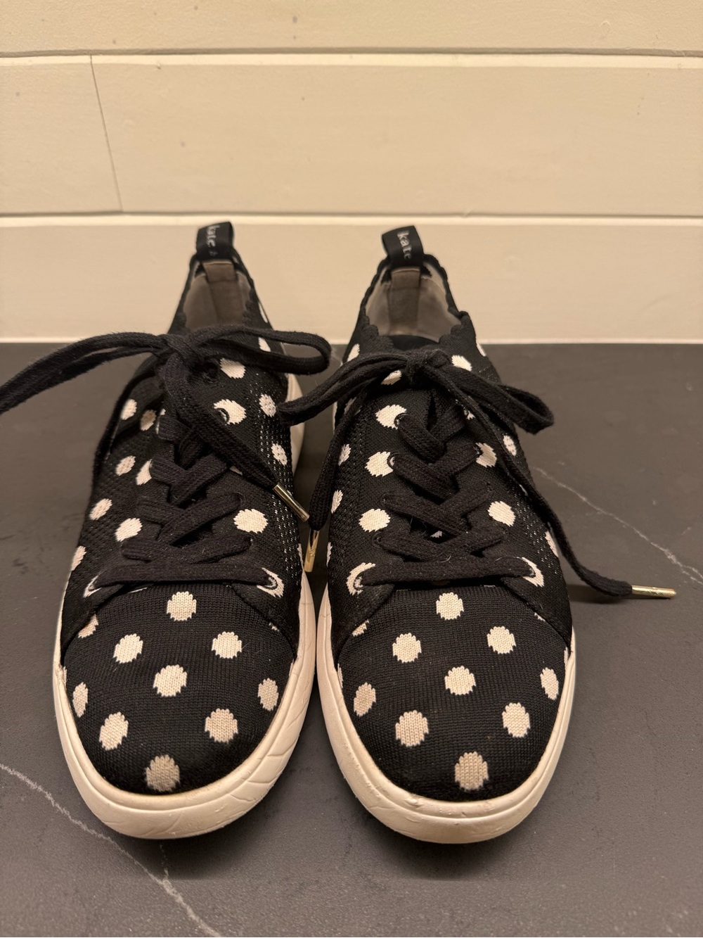 Kate Spade New York Abbie Polka Dot Knit Sneakers